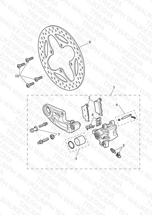 Rear Brake Caliper & Discs