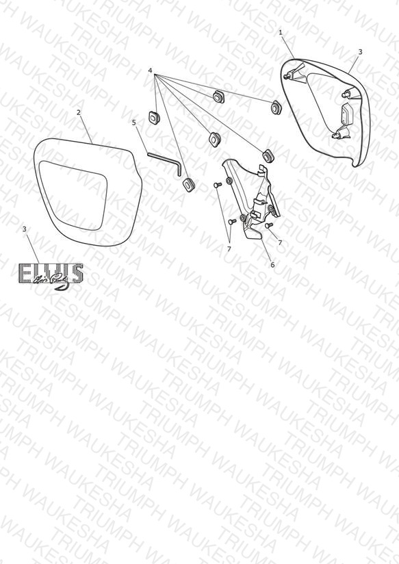 Side Fairing Panels - T120 Elvis Edition