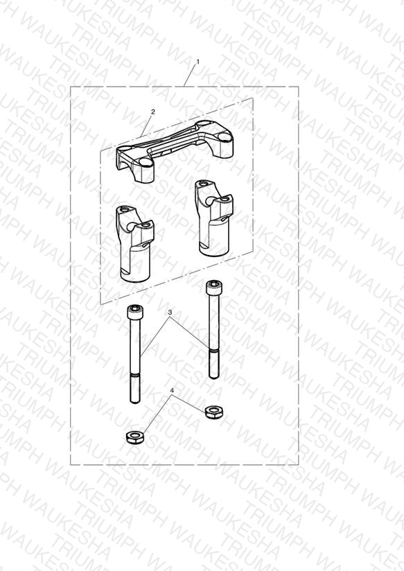 Riser Kit, Handlebar, Black