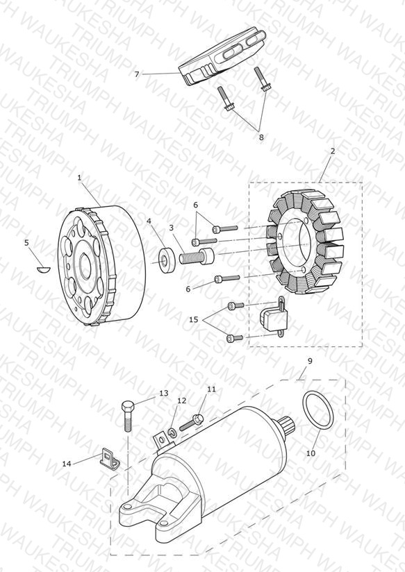 Starter & Alternator - Eng No 612714 > Except 613308 - 613370