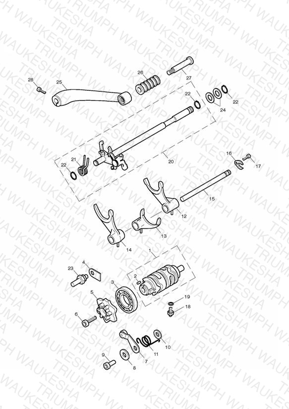 Gear Selectors & Pedal