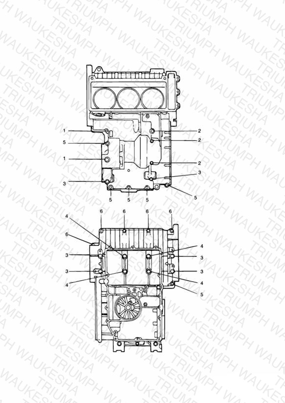 Crankcase Fixings 3 Cylinder
