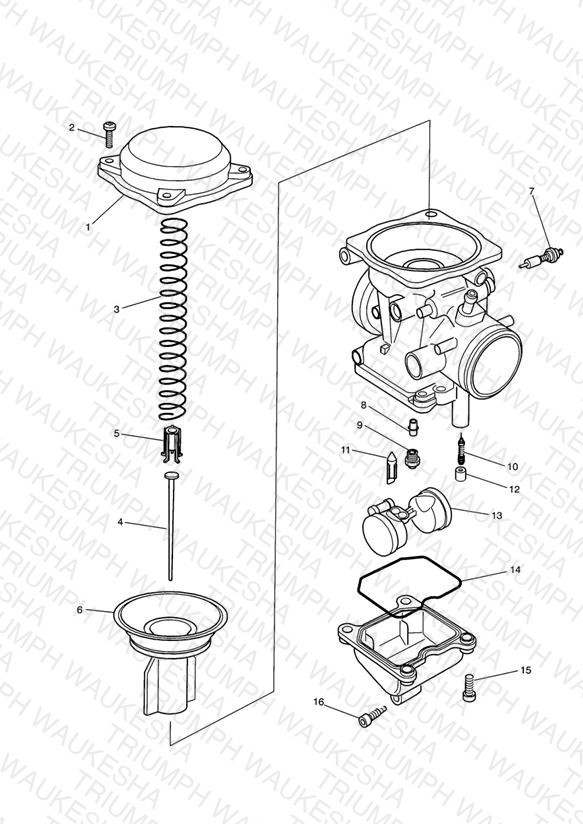 Carburettor Parts Carburettor assembly T1240660