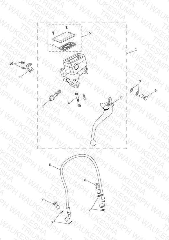 Front Brake Master Cylinder & Hoses