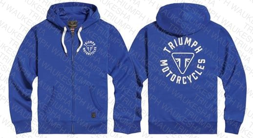 Digby Full Zip Hoodie Blue