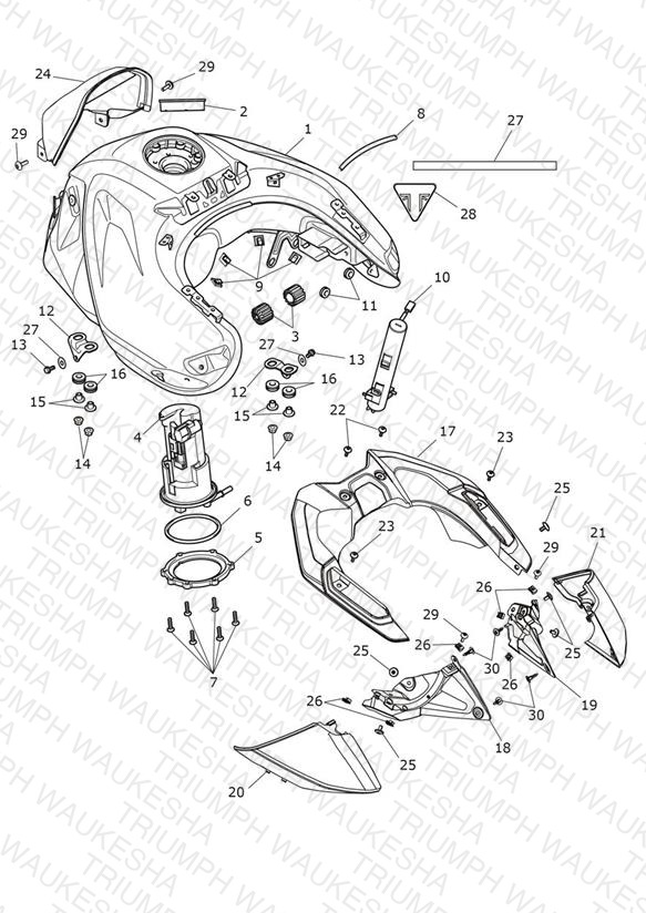 Fuel Tank, Fuel Pump & Fittings