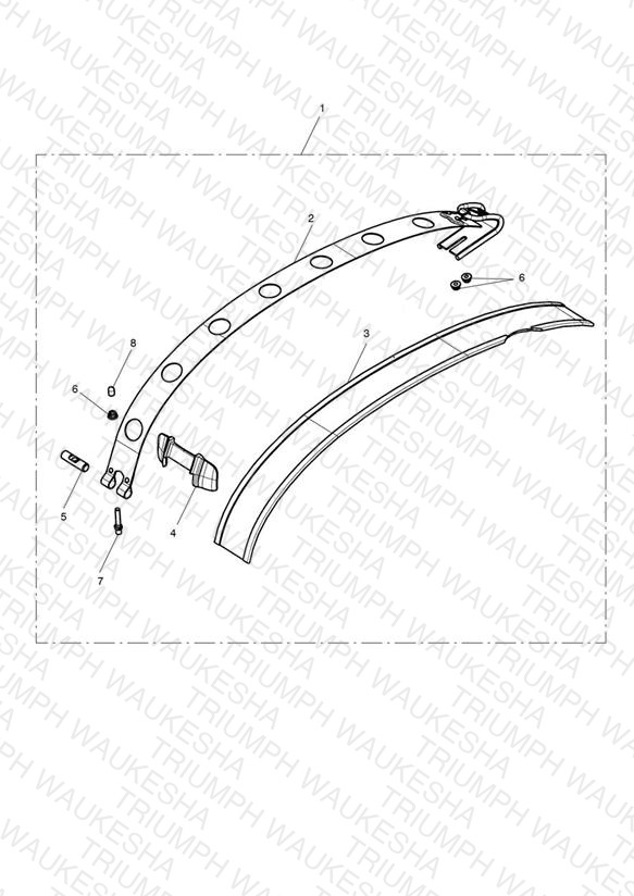 Leather Tank Strap Kit, Brown