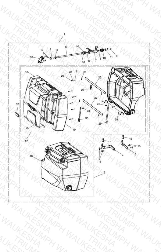 2 Box Pannier Kit, Touring, US