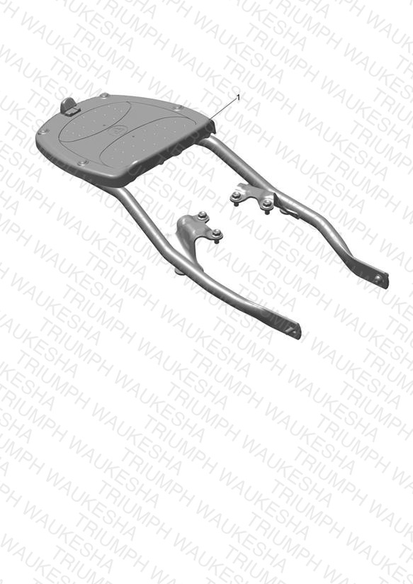 Top Box Mounting Kit, Black