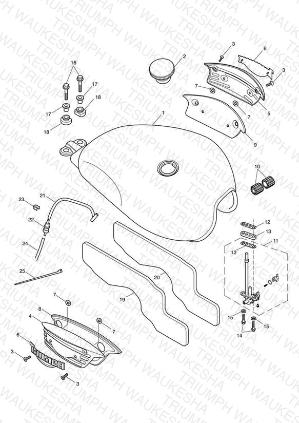 Fuel Tank & Fittings-Bonneville >317246