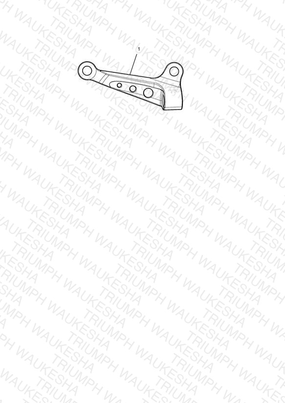 Clutch Cable Guide, Clear Anodised