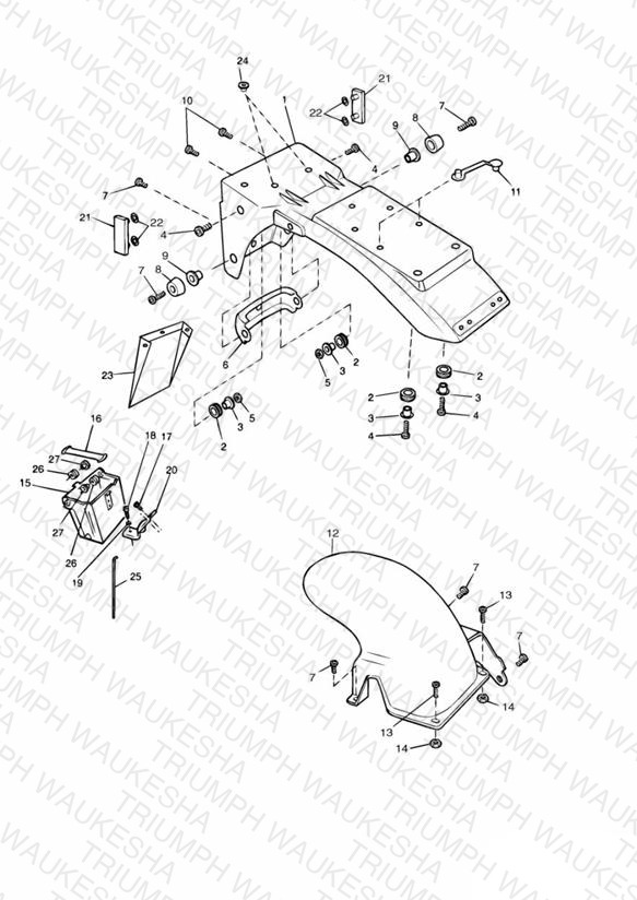 Rear Mudguard & Battery Box
