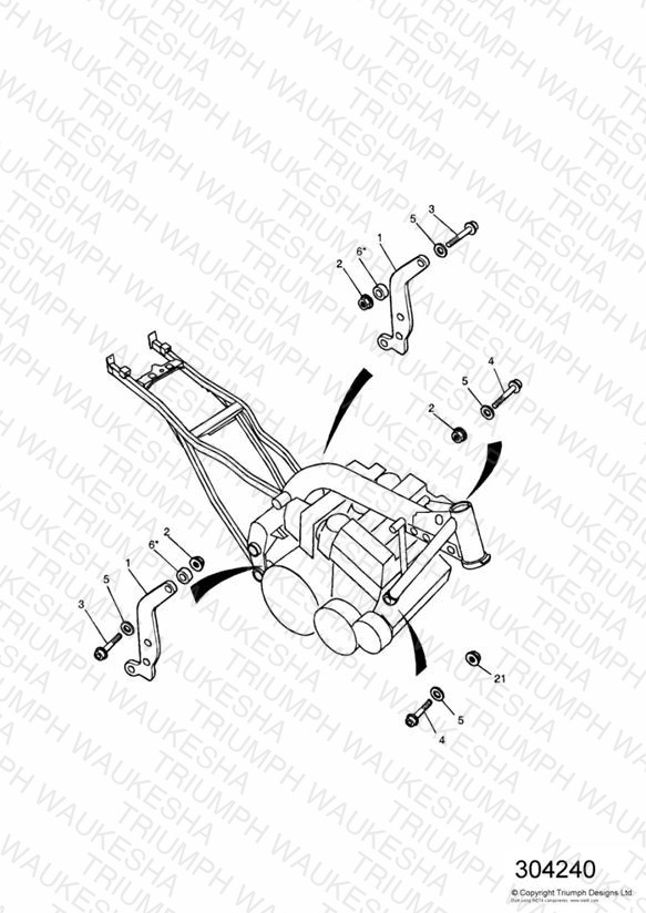 Linkage Carrier/Engine Mounting Bolts