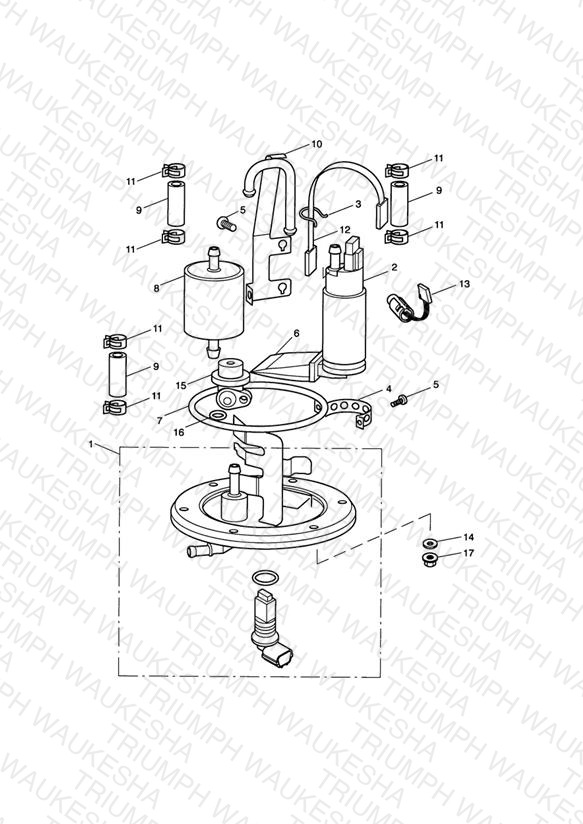 Fuel Pump and Filter Vin 211243 >