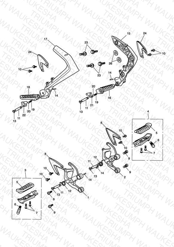 Footrests & Mountings