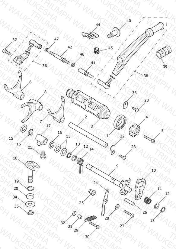 Gear Selectors & Pedal