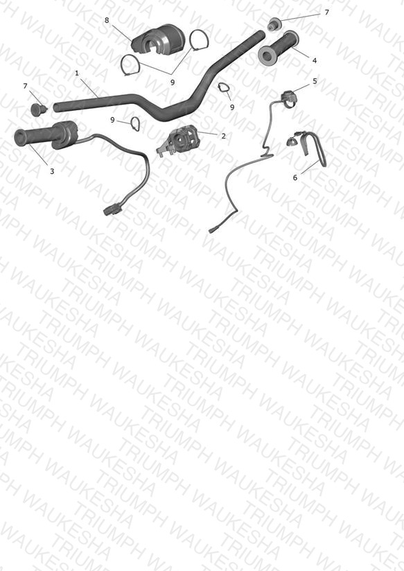 Handlebars, Upper Yoke & Mirrors