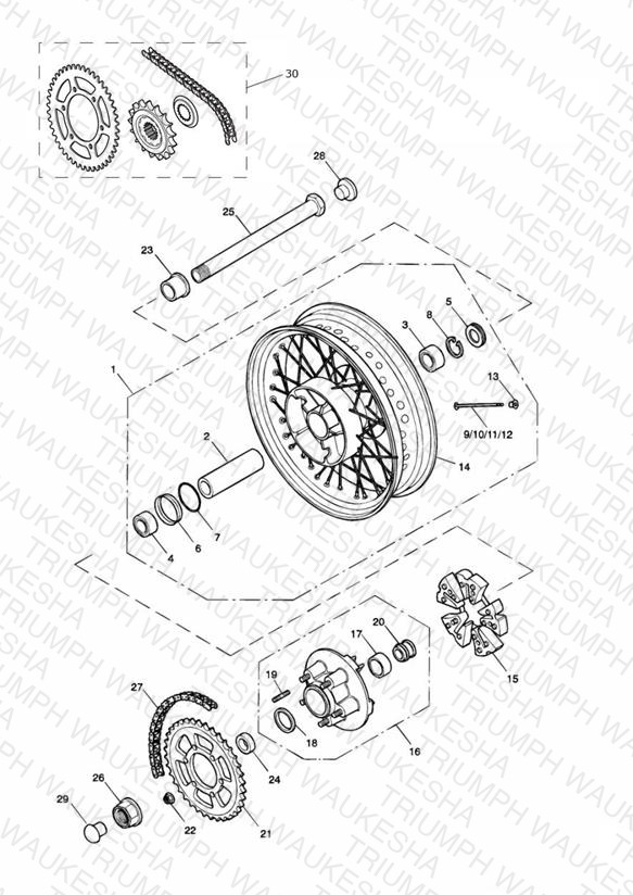 Rear Wheel/Final Drive >281465-F2 / 279278-F4