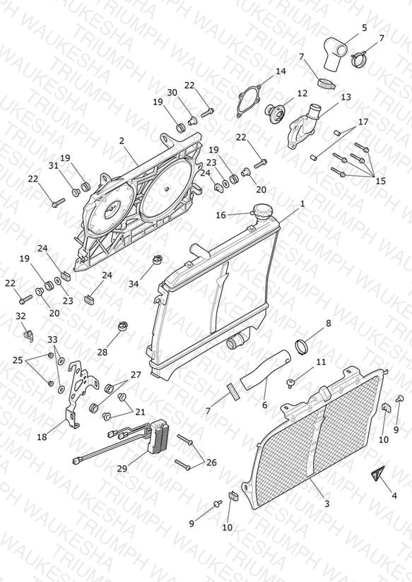 Radiator, Fan & Thermostat