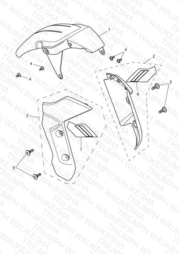 Front Mudguard - Triple Tribute Only