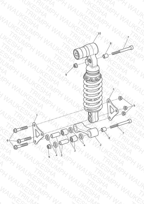 Rear Suspension Unit & Linkage