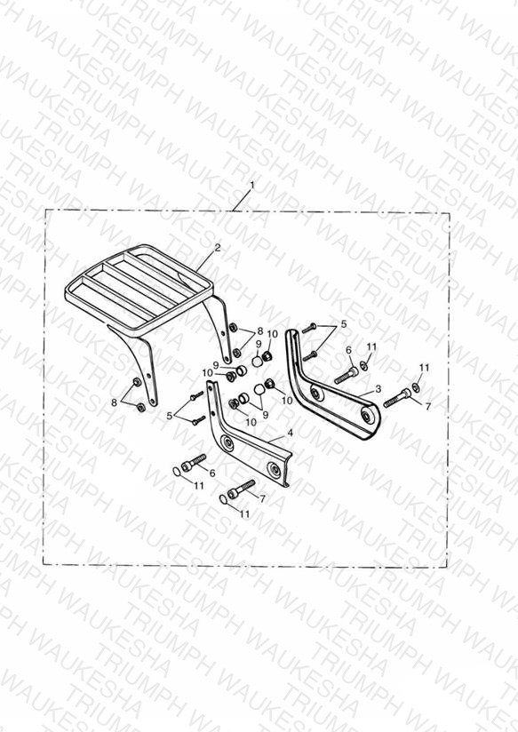 Luggage Rack (Mounting Plate) Kit