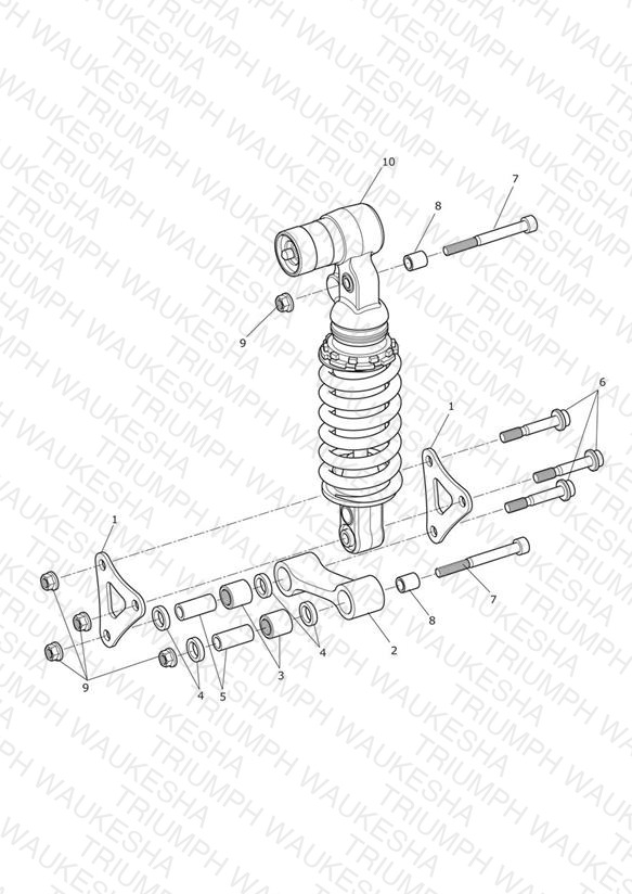 Rear Suspension Unit & Linkage