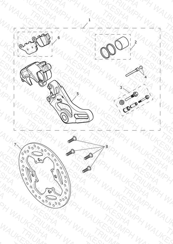 Rear Brake Caliper & Disc