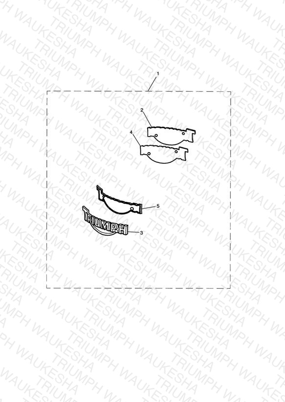 Tank Badge Kit, Cast