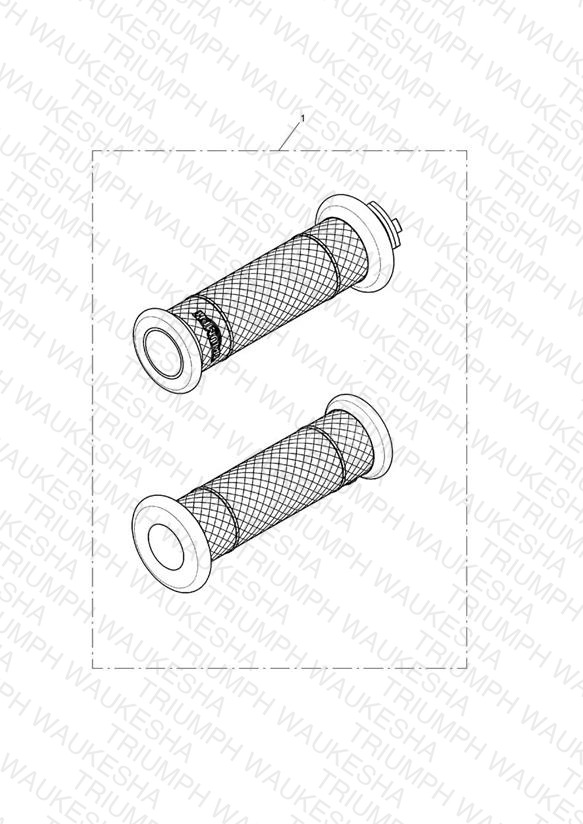 Diamond Grip Kit, D25.4, Grey