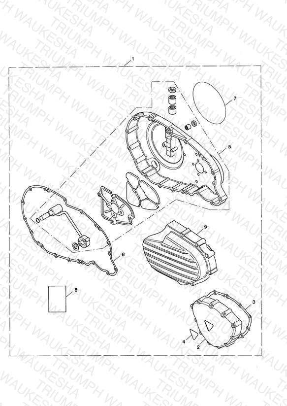 Engine Cover Kit, Chrome