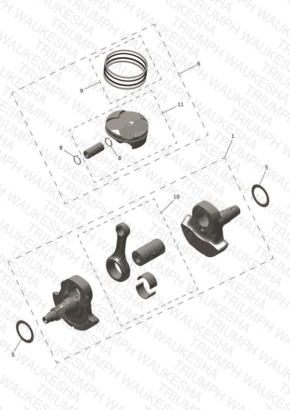 Crankshaft, Connecting Rods & Pistons