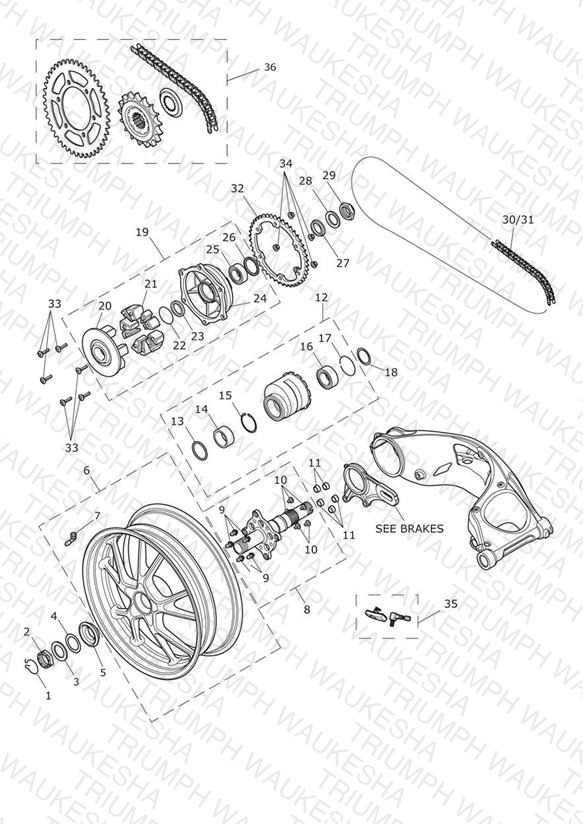 Rear Wheel & Final Drive 602553 >