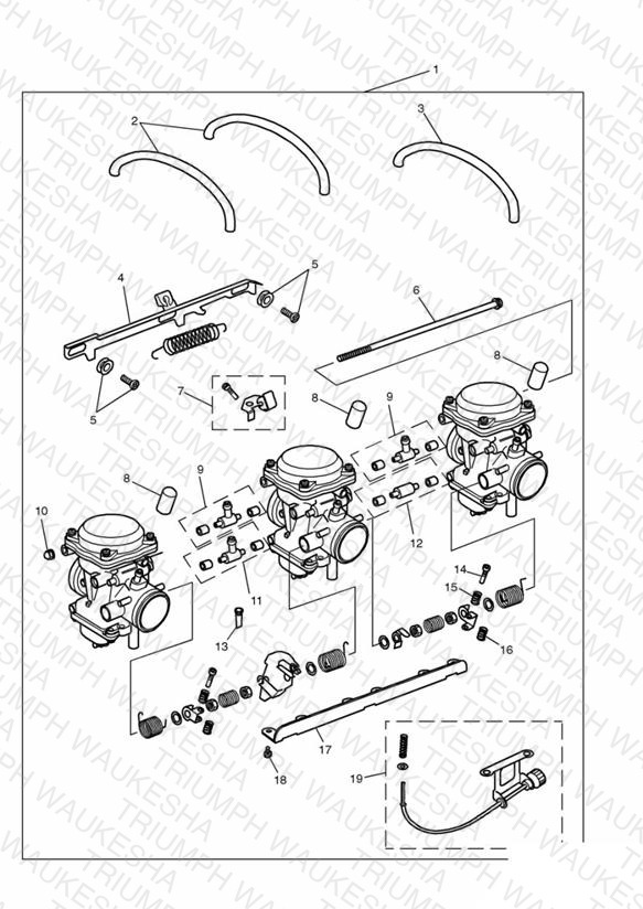 Carburettors US California models only ENG NO 55616 »