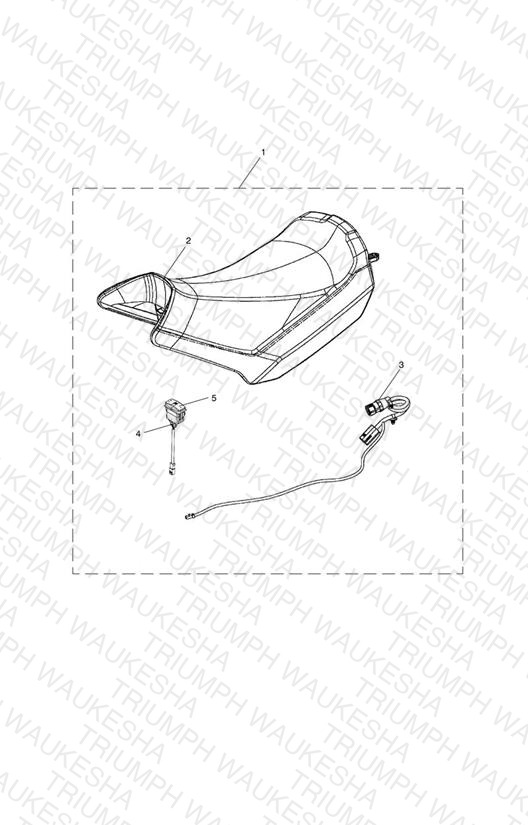 Seat, Rider, Heated Kit