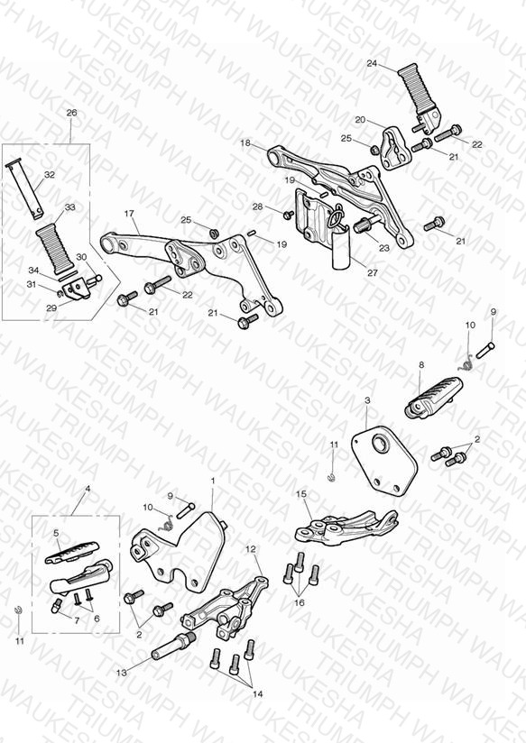 Footrests & Mountings