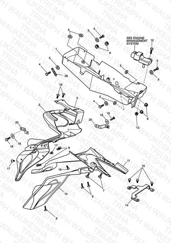 Rear Mudguard & Battery Box 333179>