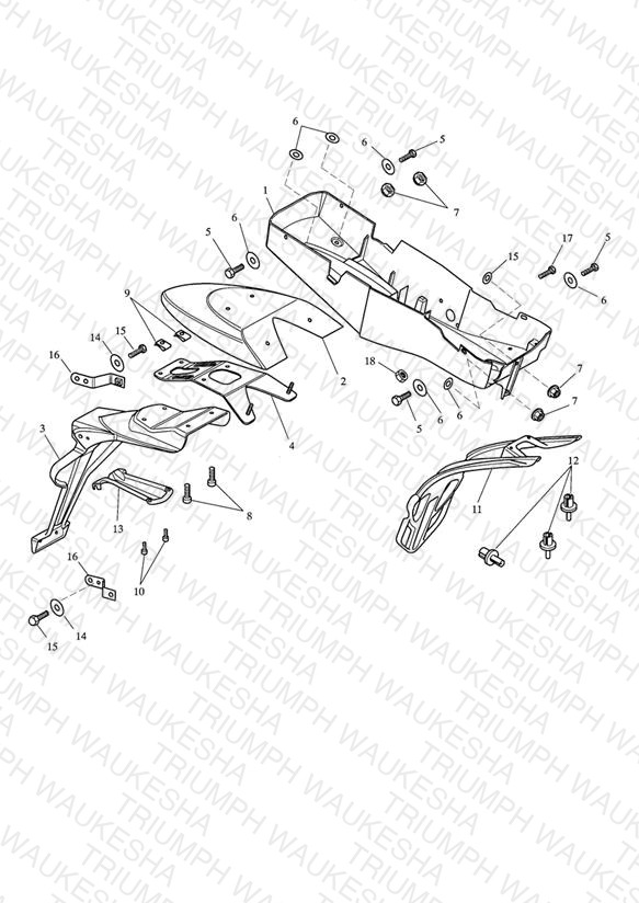 Rear Mudguard & Battery Box > 333178