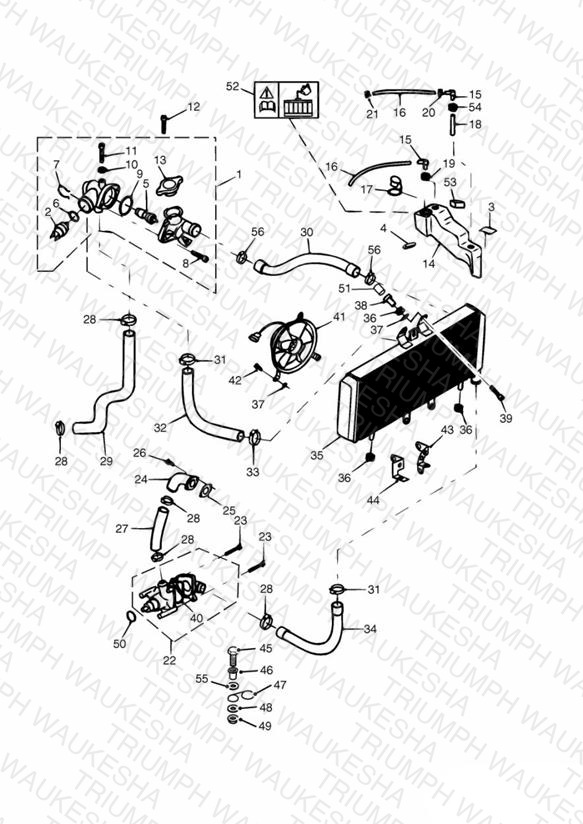 Cooling System 885cc Engine