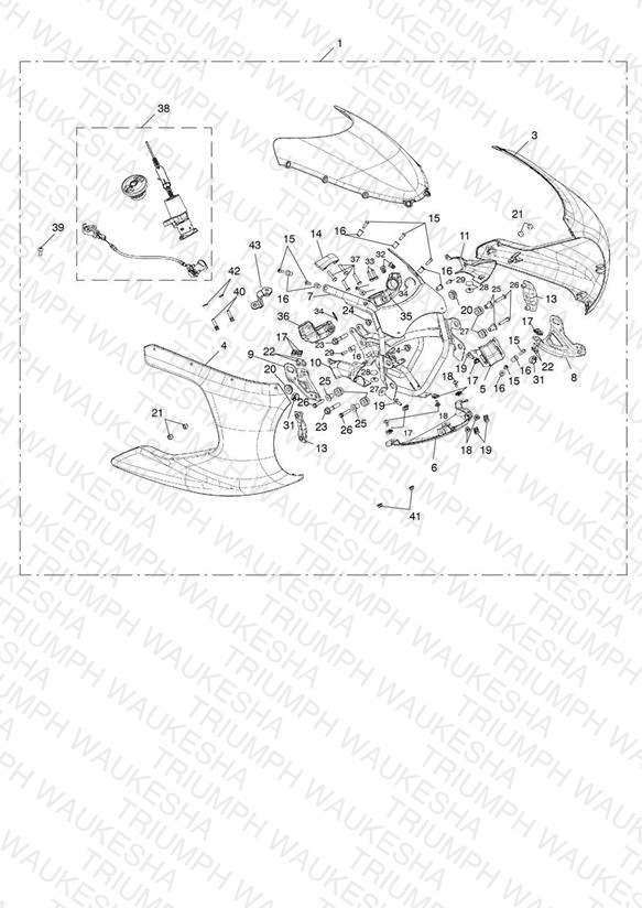 Front Fairing Kit, Painted - > 749069