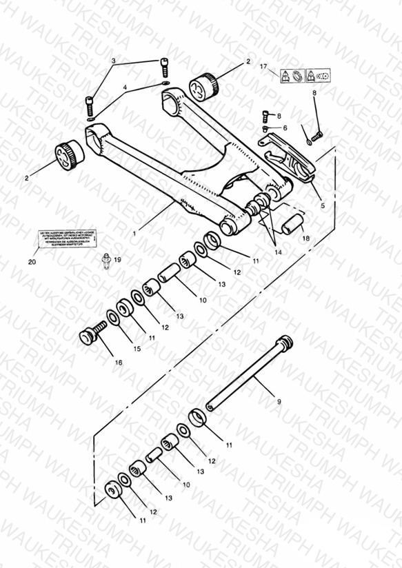 Swinging Arm 750cc Model