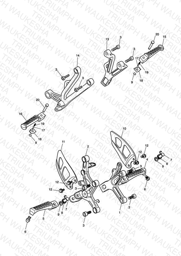 Footrests & Mountings