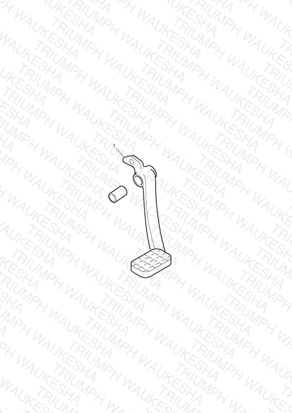 Brake Pedal Kit, Chrome