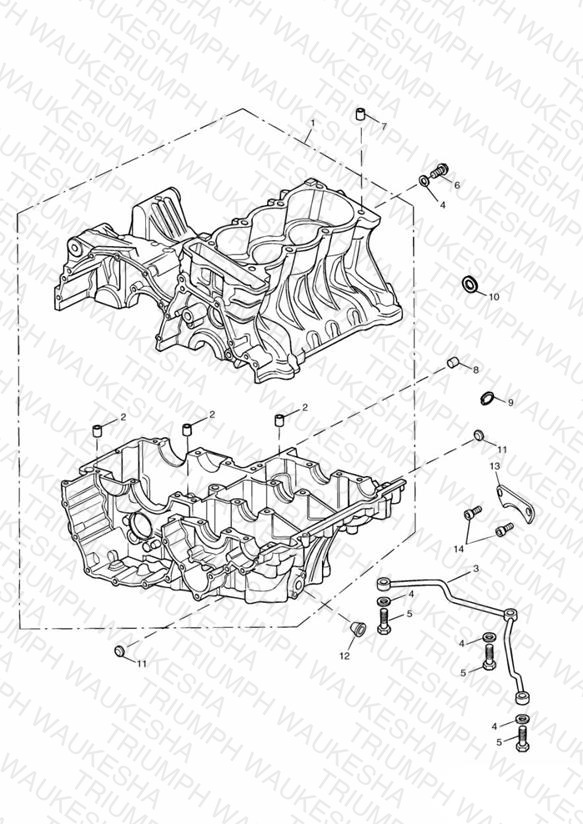 Crankcase & Fittings > Eng No 228630