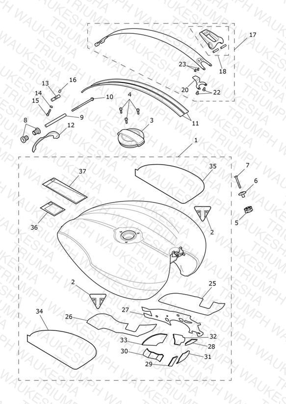 Fuel Tank - Red Hopper Tanks