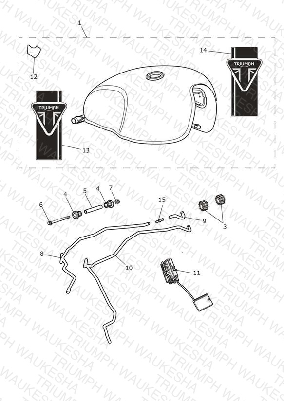 Fuel Tank - Aluminium Silver