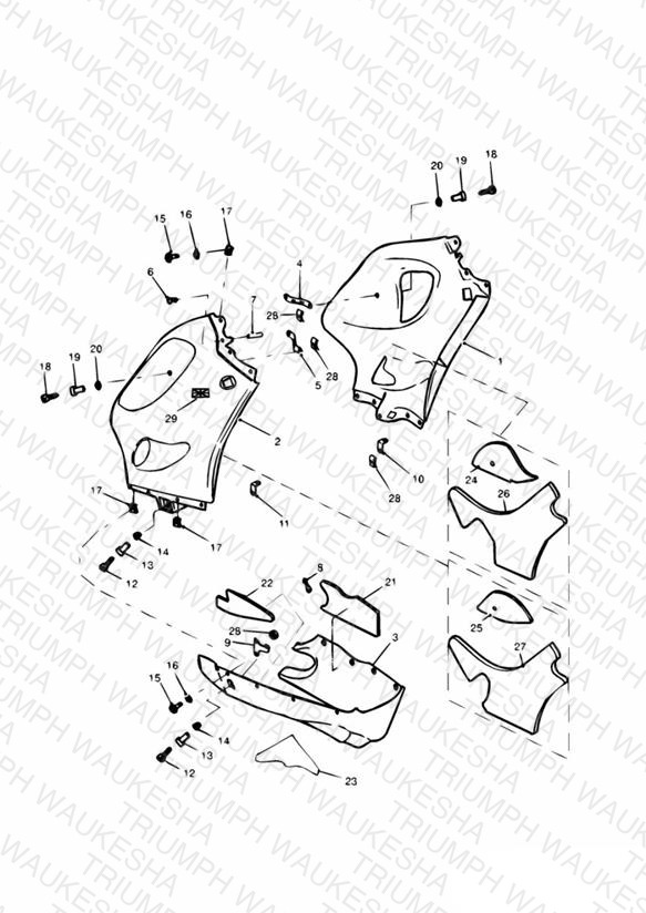 Bodywork Lower fairings