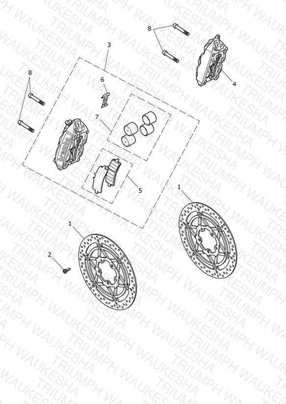 Front Brake Caliper & Disc