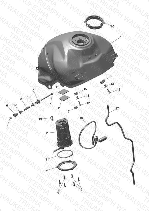 Fuel Tank, Pump and Fittings