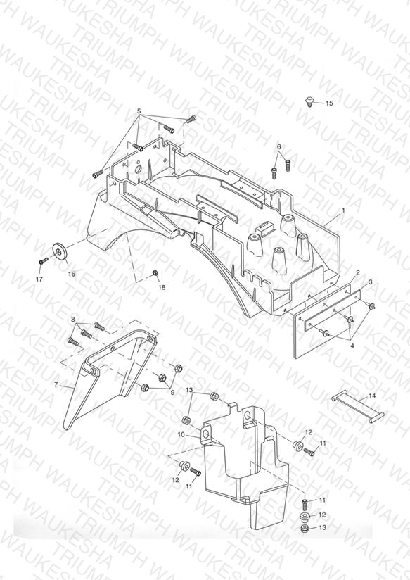Rear Mudguard & Battery Box